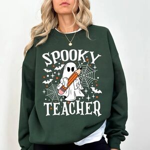 Halloween Teacher Sweatshirt, Spooky Teacher Sweatshirt